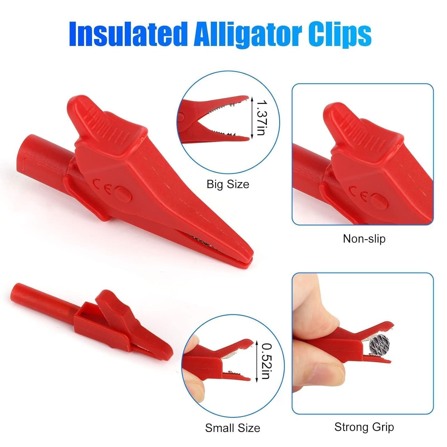 25PCS Silicone Multimeter Test Leads Kit with Replaceable Wire Piercing Probes