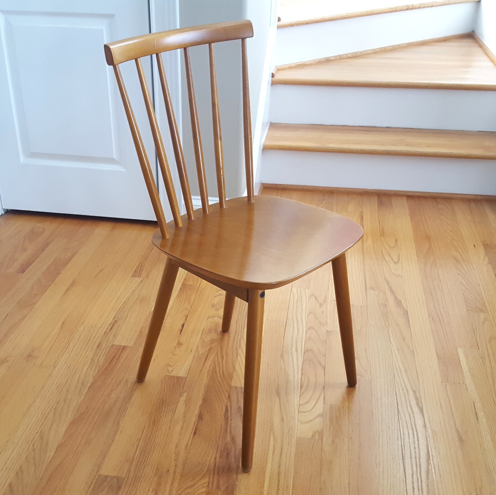 Vintage Mid Century Billund Stolefabrik Danish Modern Chair Solid Teak/Oak/Beech