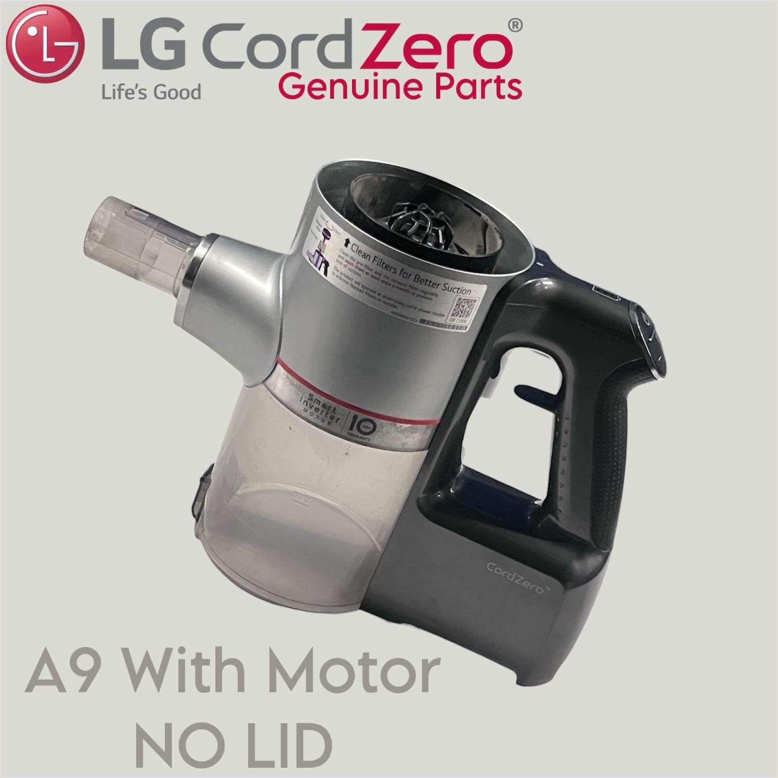 Genuine OEM LG CordZero A9 A906 Vacuum Motor Body Replacement Assembly NO LID