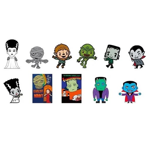 Universal Monsters Series 3 3D Foam Mystery Blind Bag Clip 3 Random