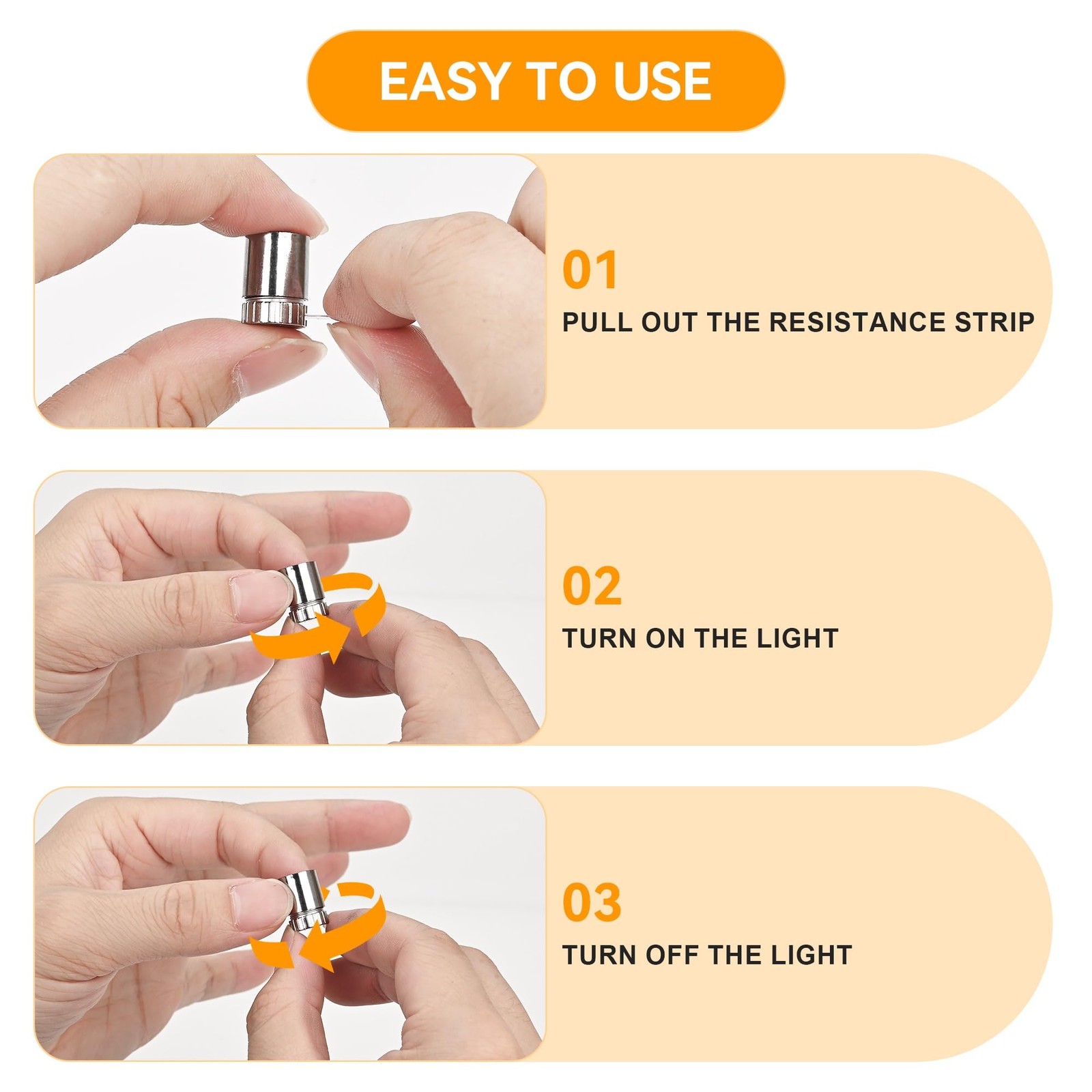 12 Pack Mini LED Lights, Cold White Small LED Light, Mini Spotlights for Disp...