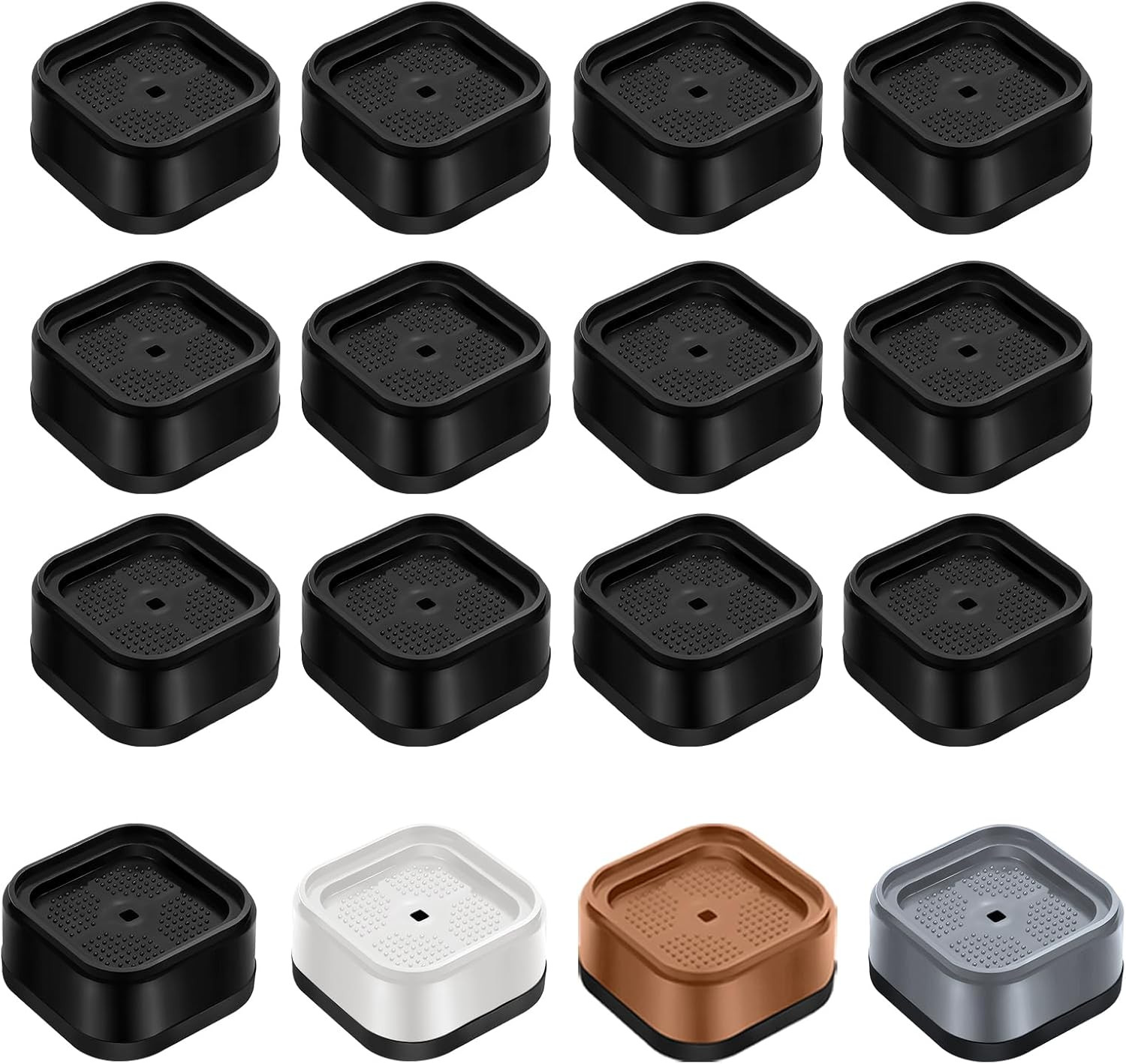 12 Pack Furniture Risers Adjustable Bed Risers Heavy Duty Lifts
