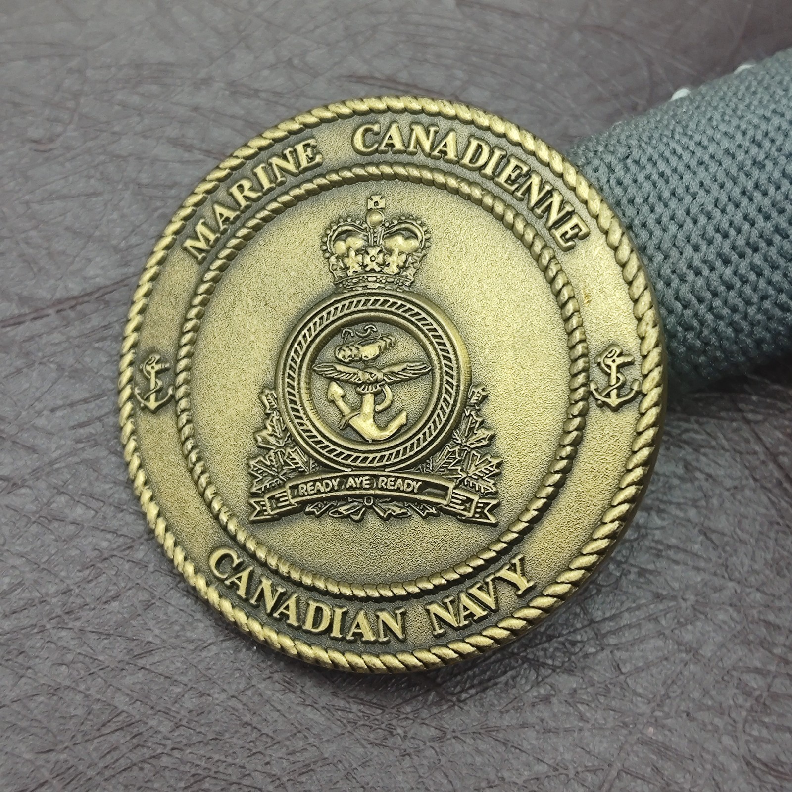 Canadian Navy Naval Reserve Challenge Coin