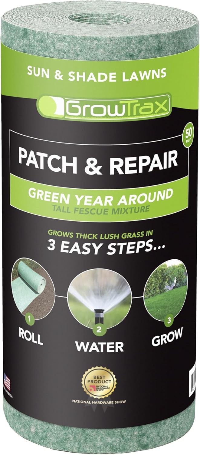 Sustainable Green Grass Seed Mat - -Round Solution for Drought Resistance