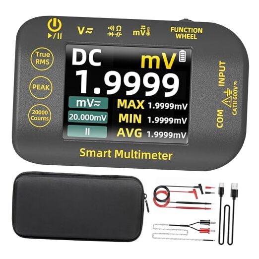 BSIDE Photovoltaic PV Digital Multimeter 20000 Counts True RMS Voltmeter