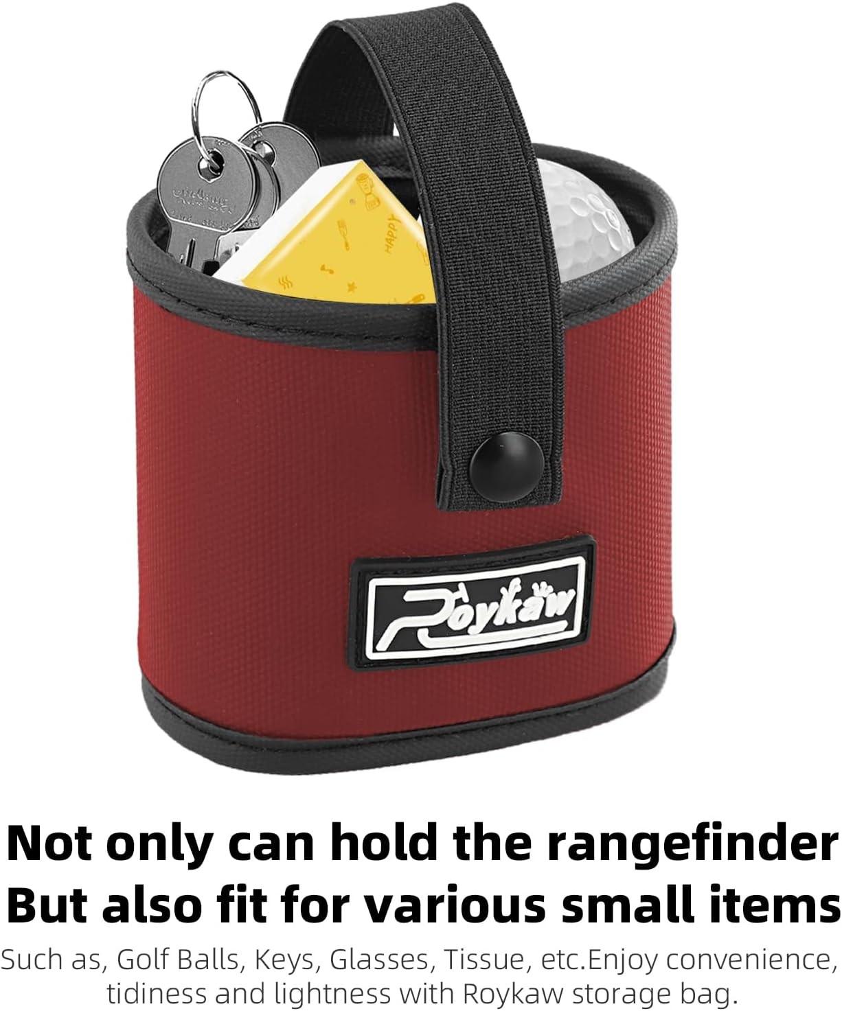 Roykaw Golf Rangefinder Pouch Mount Strap for Golf Cart, Laser Rangefinder Pouch