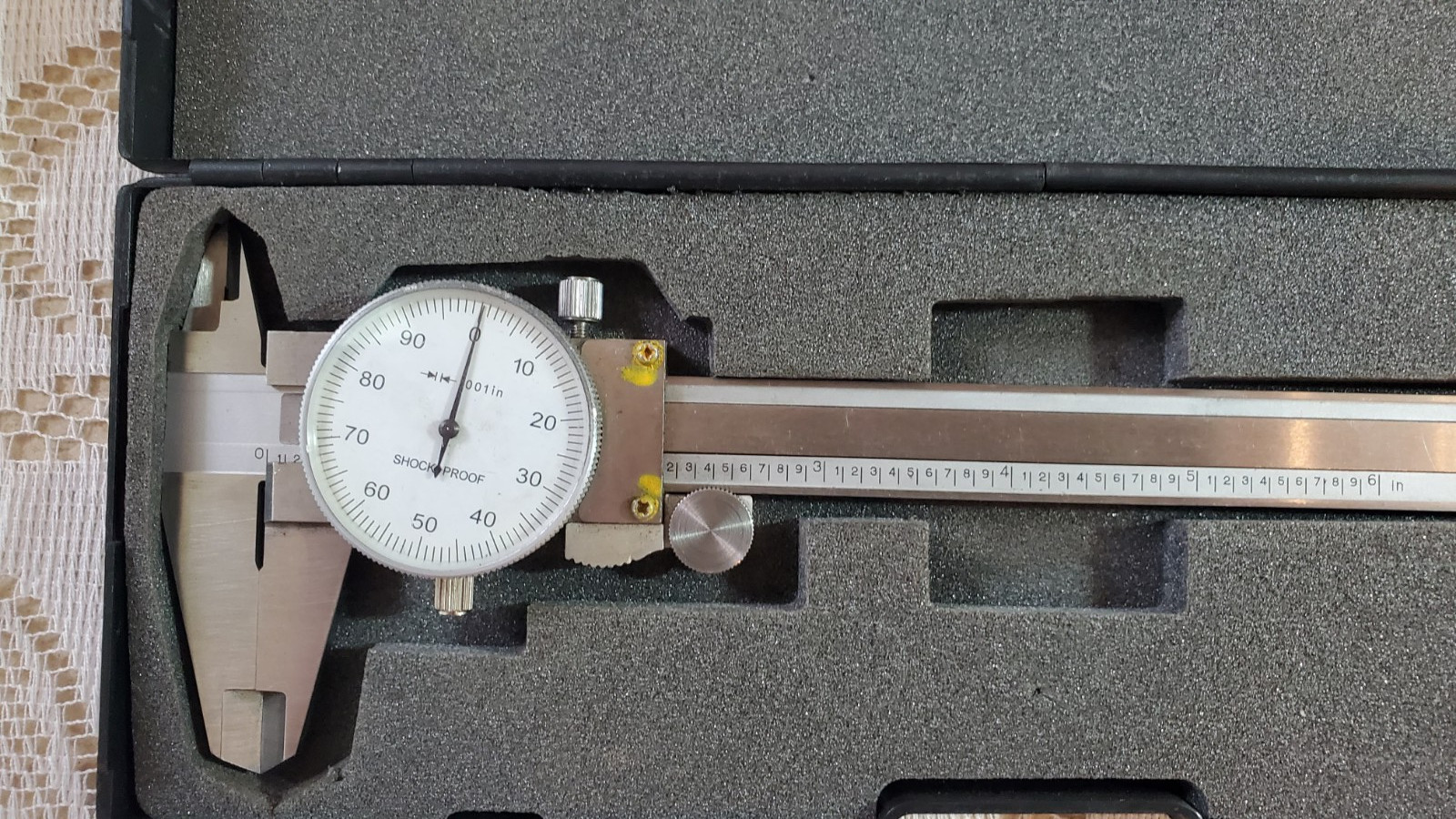 Scherr-Tumico Dial Caliper - 0-6" Stainless Steel Shock Proof with Case