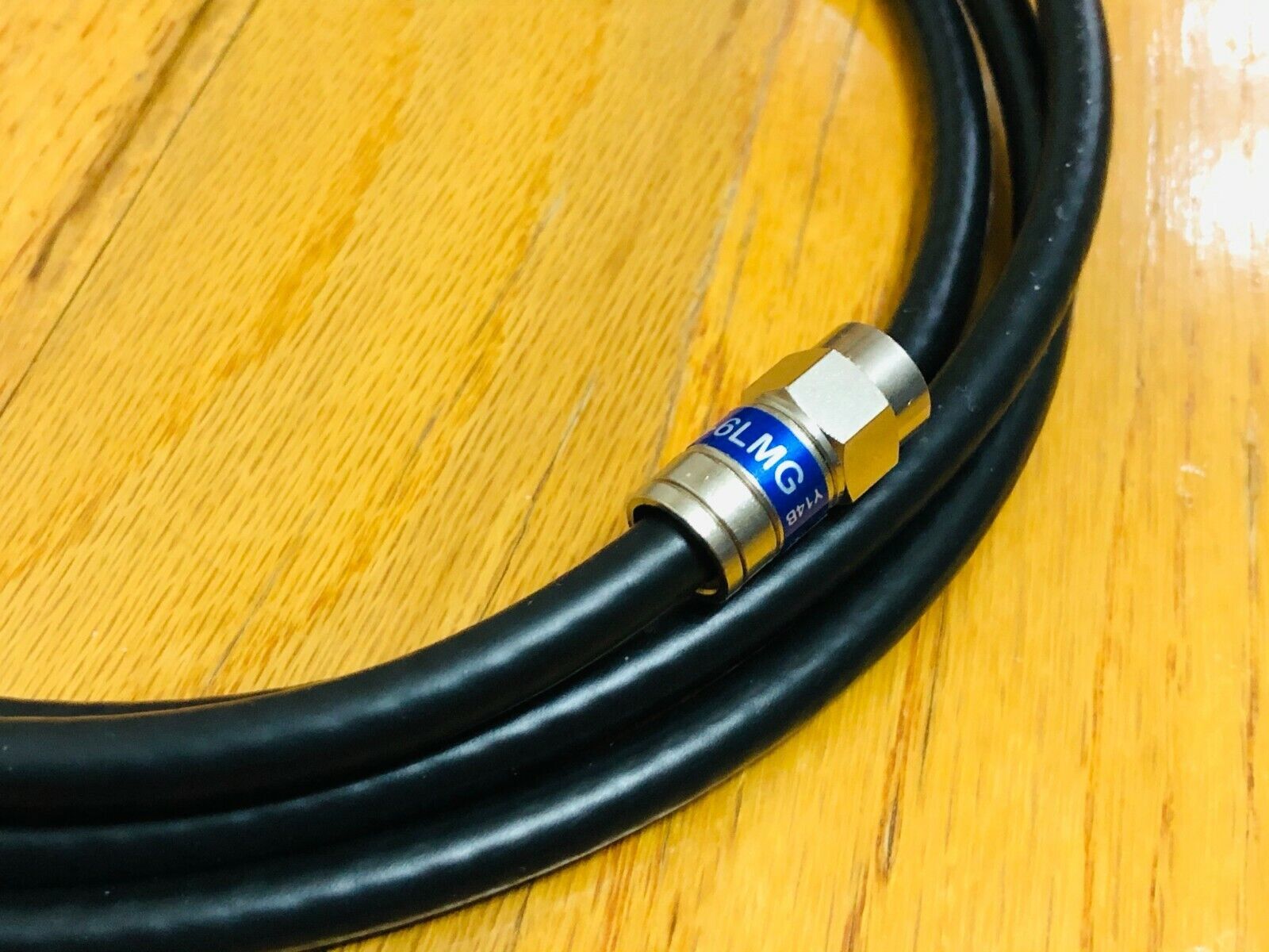 1Ft 2Ft 3 Ft 4 Ft 5 Ft 6Ft RG6 RG-6 Coaxial Coax Cable SAT CATV HDTV BLACK/WHITE