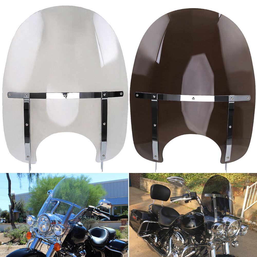 Windshield Windscreen W/ Bracket For Harley Touring Road King CVO FLHR 1994-2024