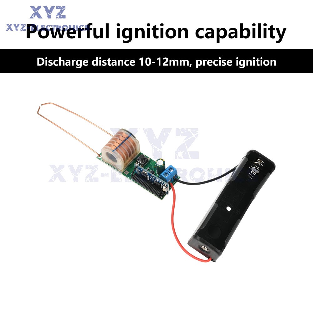 DC 3.7V High Voltage Module 50M Remote Control Arc Igniter Lighter Booster Coil