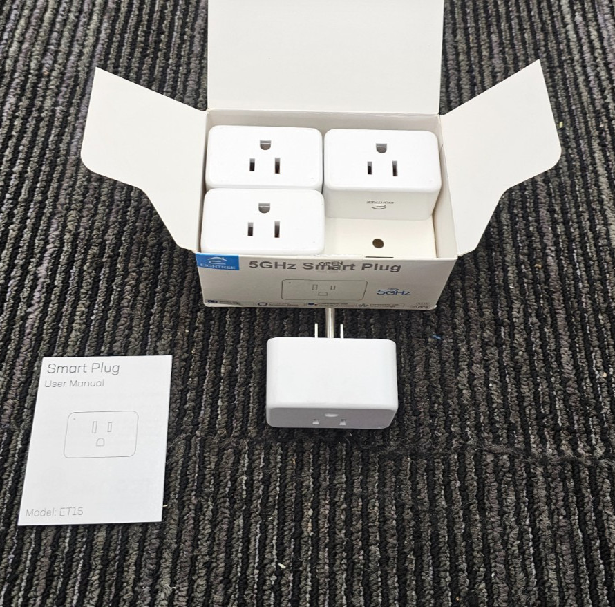 (QTY 4) EIGHTREE ET15 Mini Smart Plug ET10 120V 60Hz Max Current 15A 1800W Power