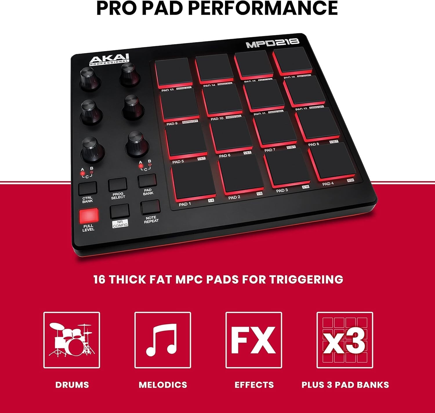 Akai Professional Mpd218 - Production Software Included
