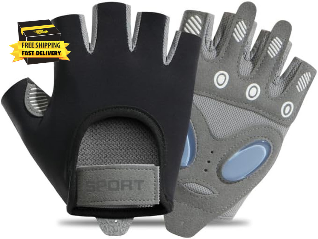Women Mesh-Fingerless-Workout-Gloves,Breathable-Cycling-Gym Lightweight-Sport-Gl