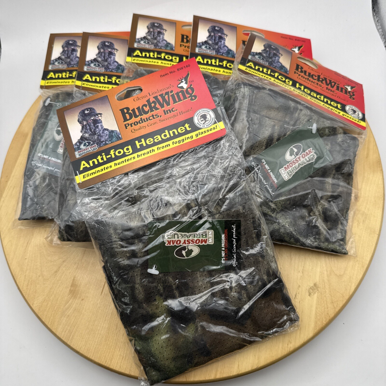6 NEW Buckwing Anti Fog Headnet Mossy Oak SU39A