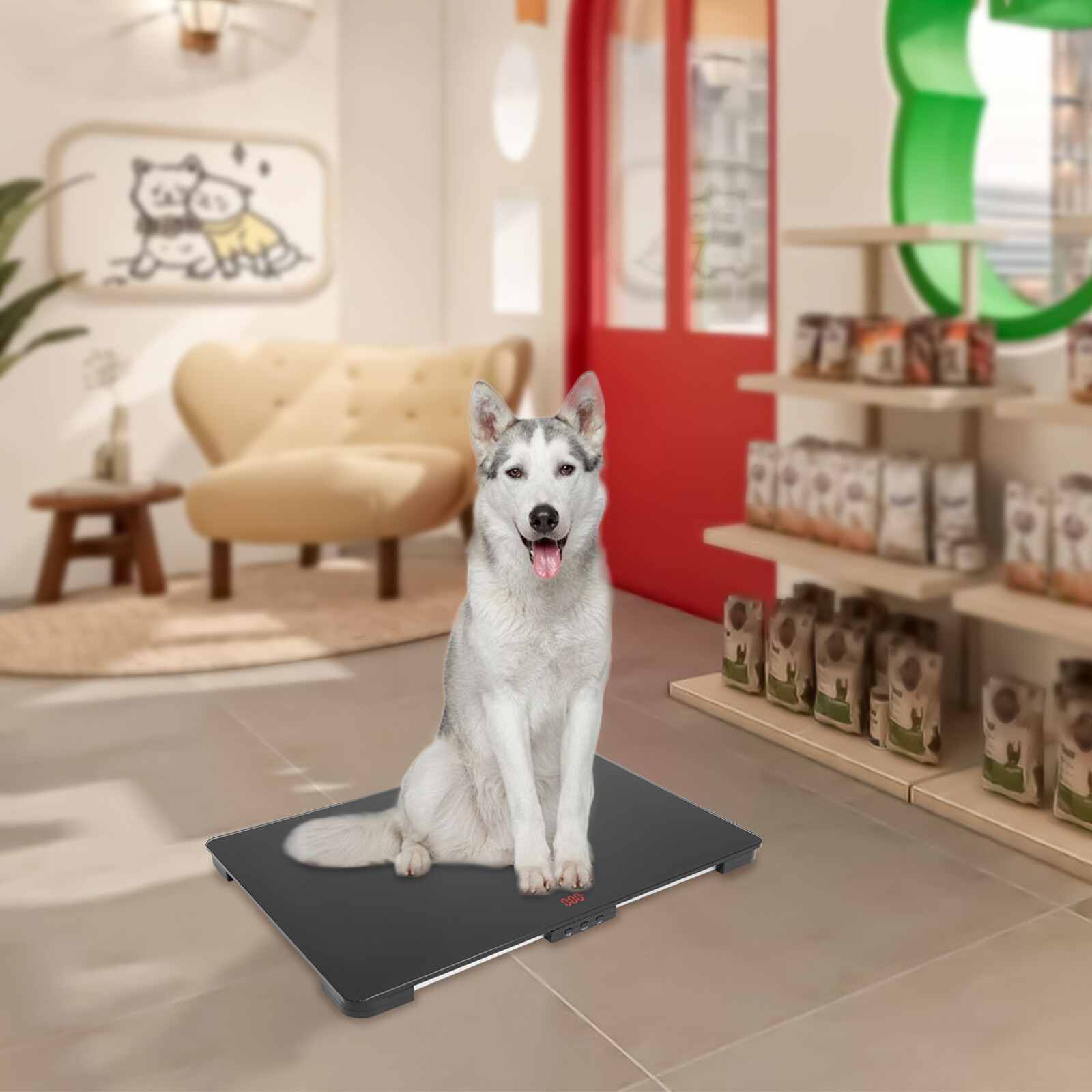 Pet Store Hospital Scale Large Dog Weighing Scale 100KG LCD Scale High Precision