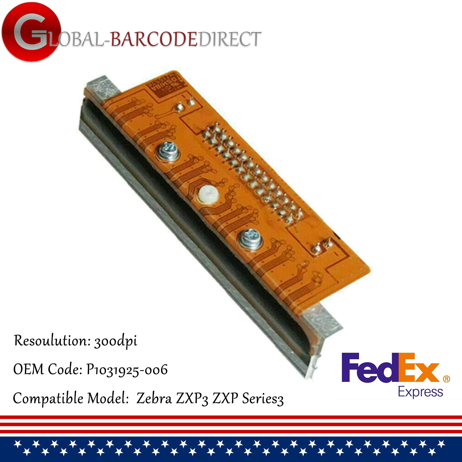 New Printhead for Zebra ZXP3 Card Printer ZXP Series3 P1031925-006 300dpi