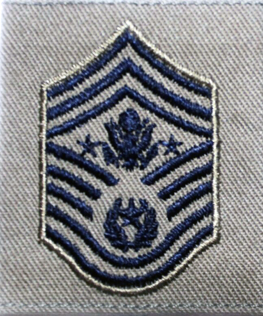 Lot of 20 Chief Master Sergeant of Air Force Rank ABU Loop Epaulet Patches