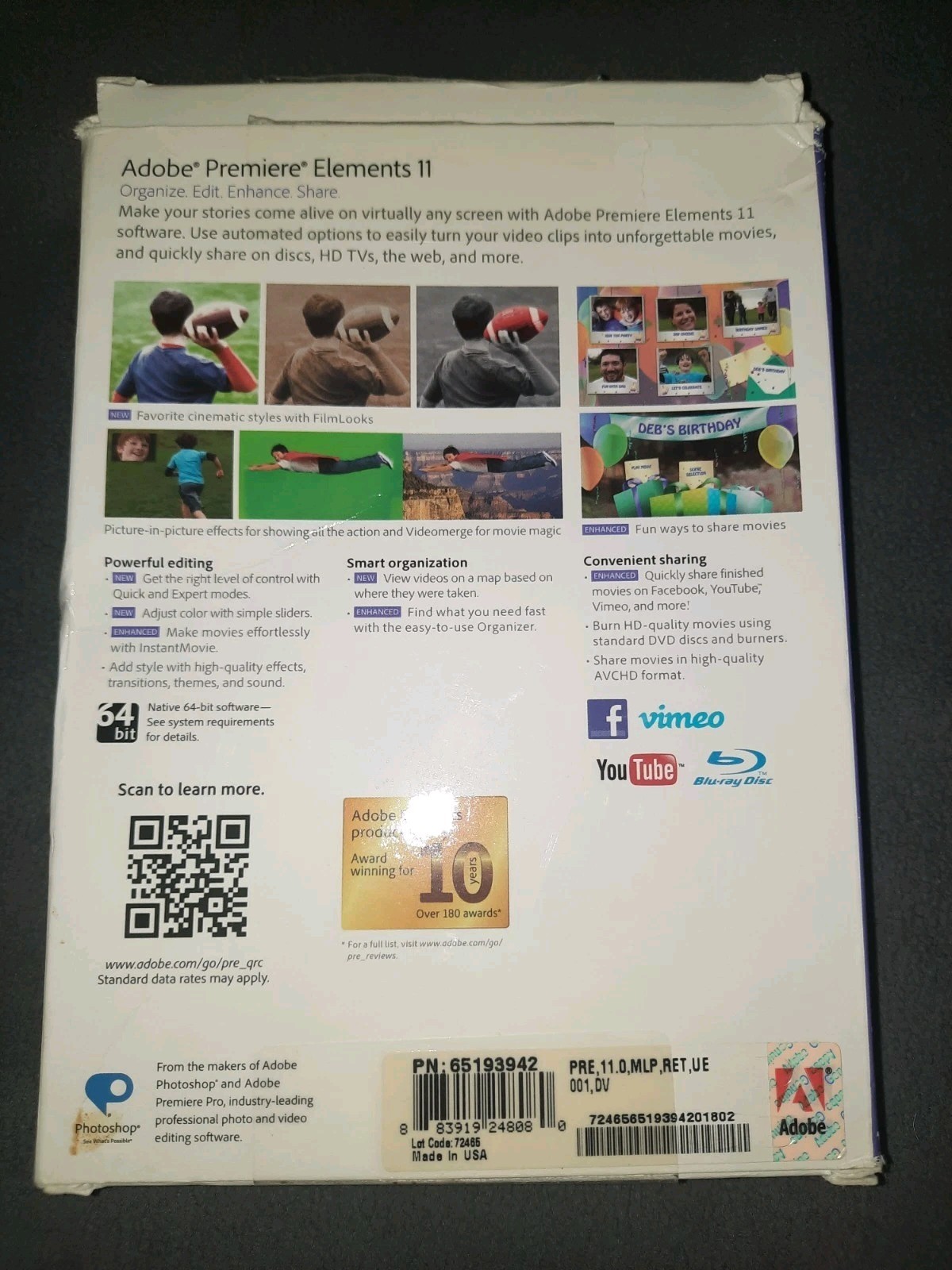 Adobe Premiere Elements 11 for Windows and MAC OS with Serial Number