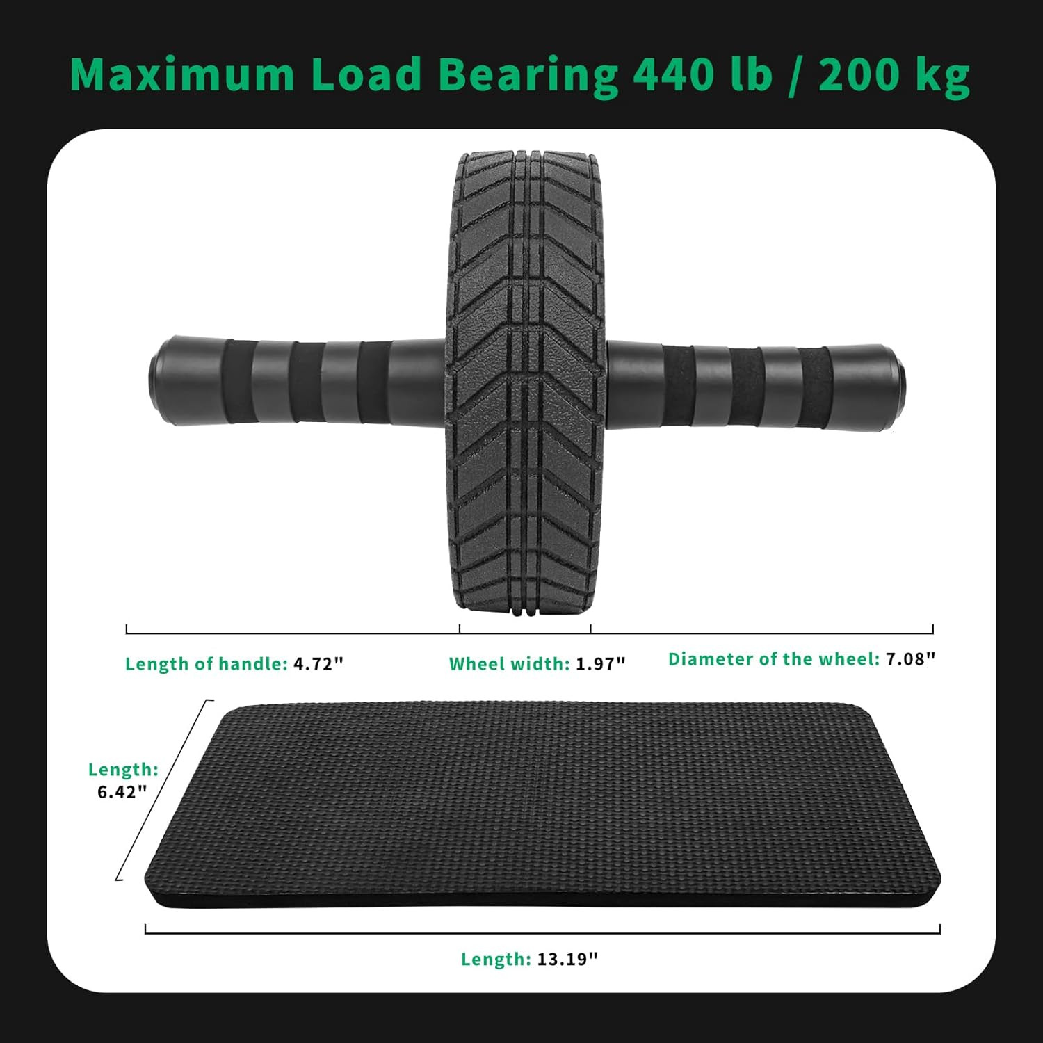 Ab Roller Wheel - Ab Workout Equipment for Abdominal & Core Strength Training,
