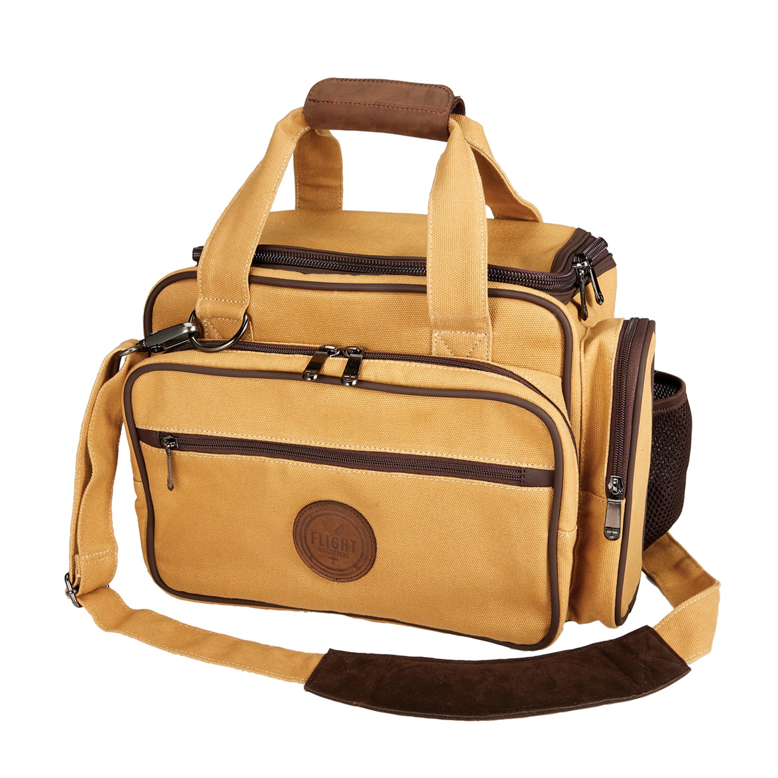 FLIGHT OUTFITTERS Bush Pilot Durable Canvas Flight Organizer Bag, Shoulder Strap