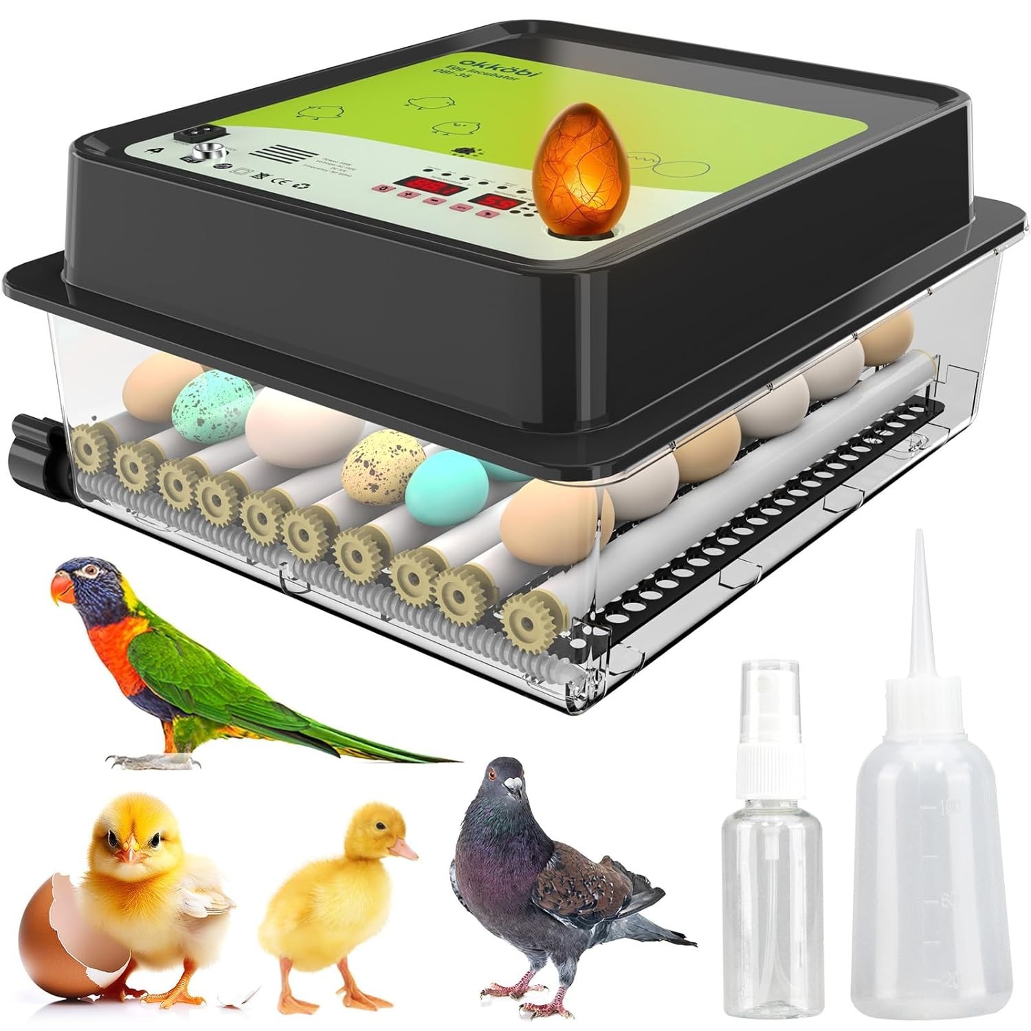 Incubadora De Huevos Automatica Para Huevos De Pato Gallina Codorniz 36 Huevos