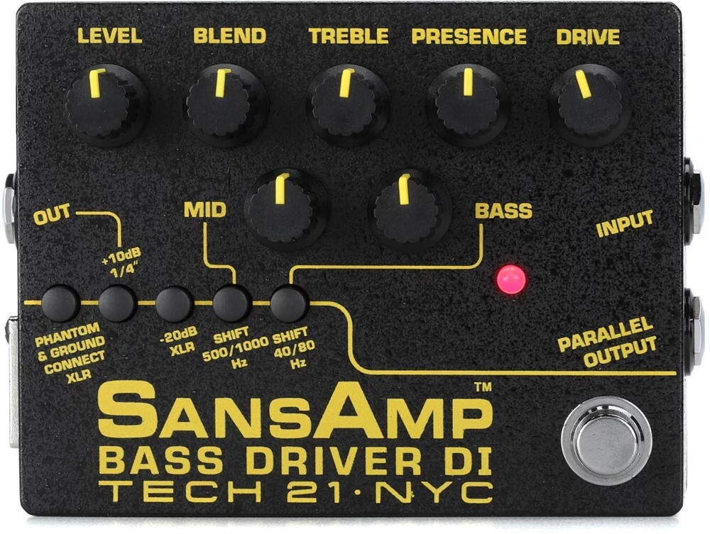 NEW - Tech 21 SansAmp Bass Driver DI Version 2 Pedal - #BSDR-V2