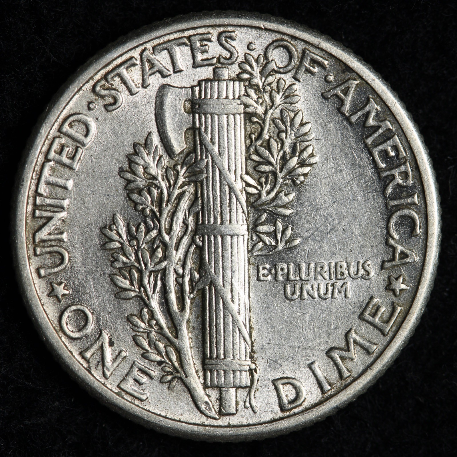 1931 Mercury Silver Dime AU+ E259 USCN