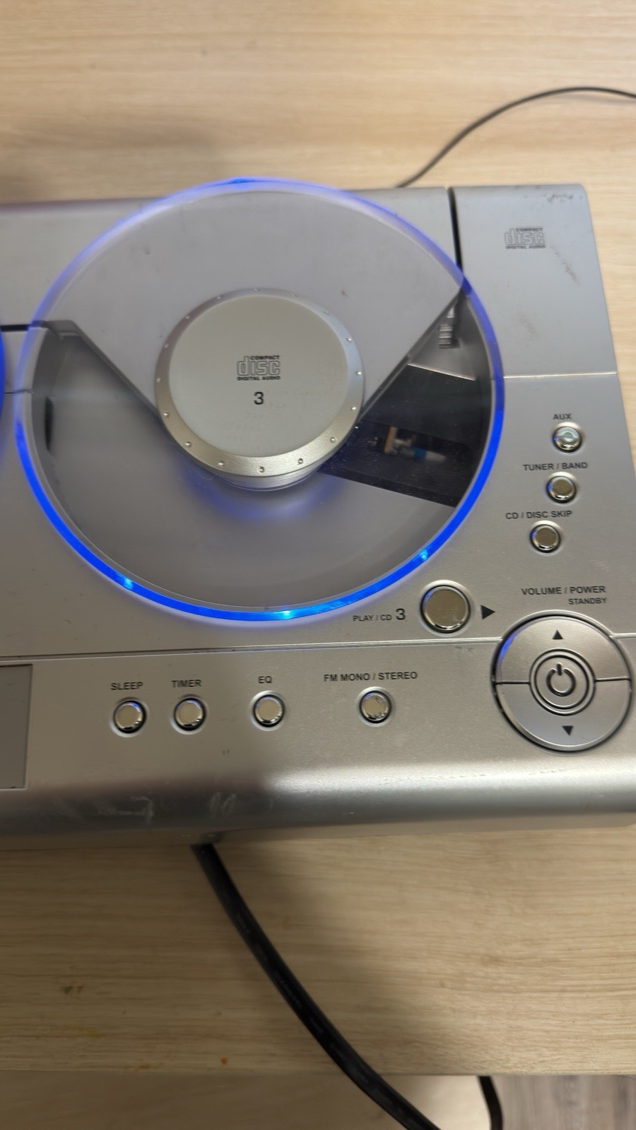 Emerson MS3103 Triple-Play Linear 3CD Changer With Malfunctions READ DESCRIPTION