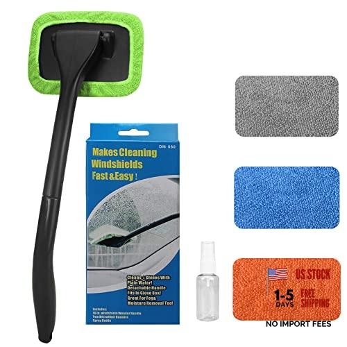 Miunice Car Windshield Cleaning Tool, Windshield Cleaner with 4 Washable and