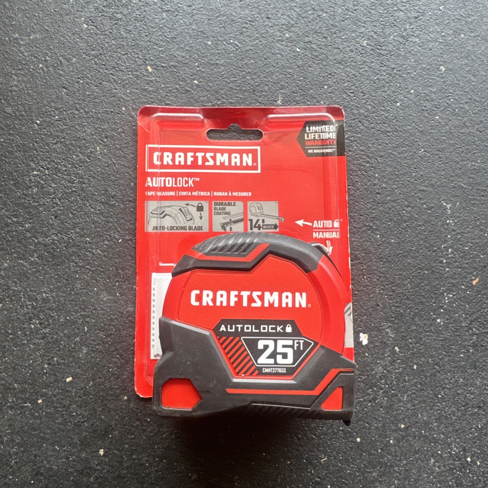 Craftsman 25’ Tape Measure  Auto lock