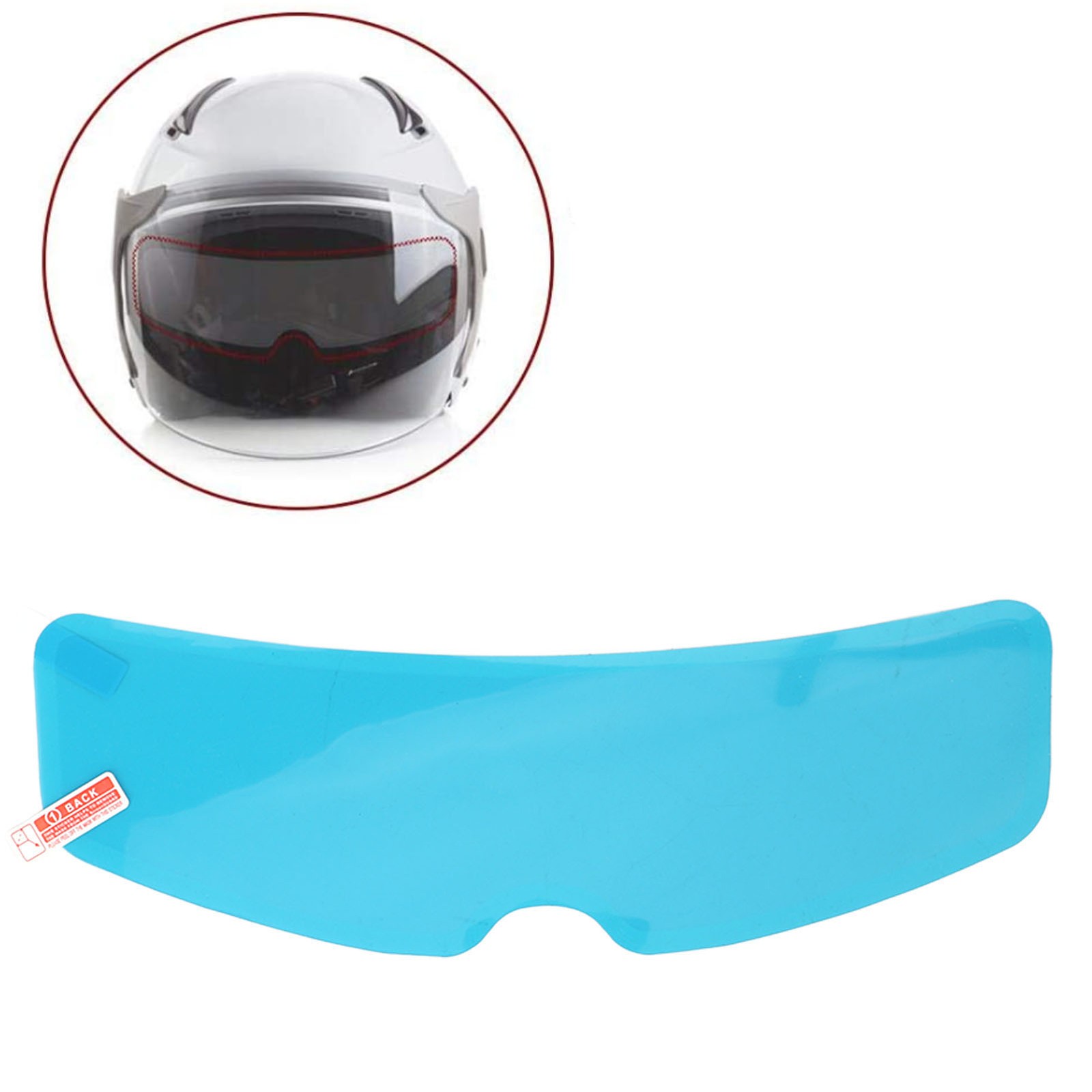 24.5cm Motorcycle Helmet Rain Film Anti Fog and Rain Visor Universal For Cycling