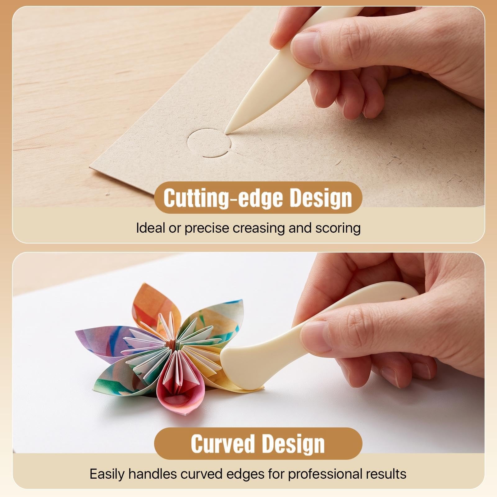 30 Pcs Bone Folders, Plastic Bone Folder Tool, Paper Creaser Scrapbooking Too...