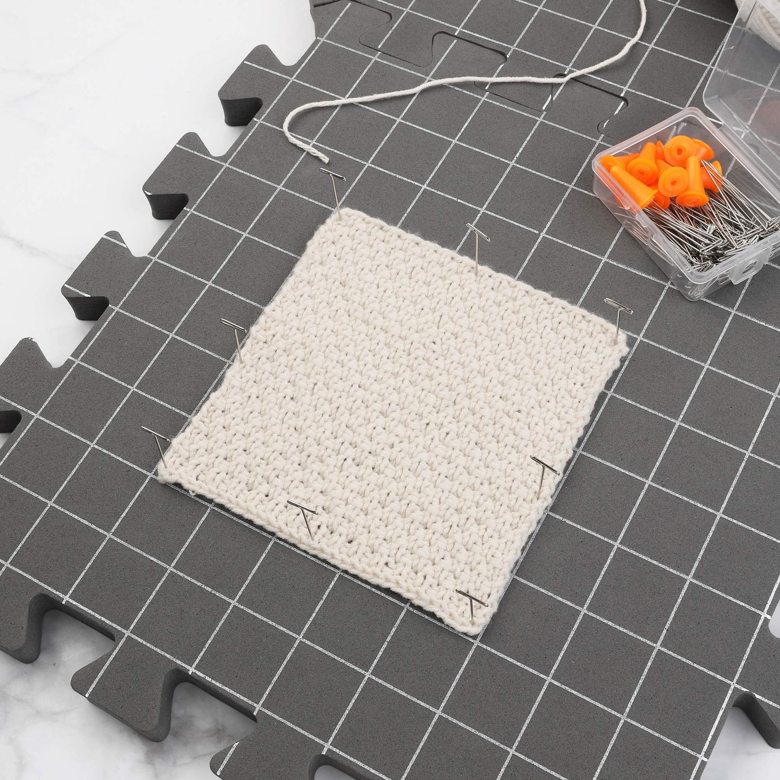 GBtroo Blocking Mats for Knitting[9-Pack], Extra Thick Blocking Boards with G...