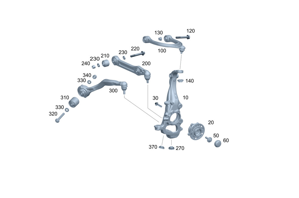 Genuine Mercedes-Benz Steering Knuckle 223-332-78-00