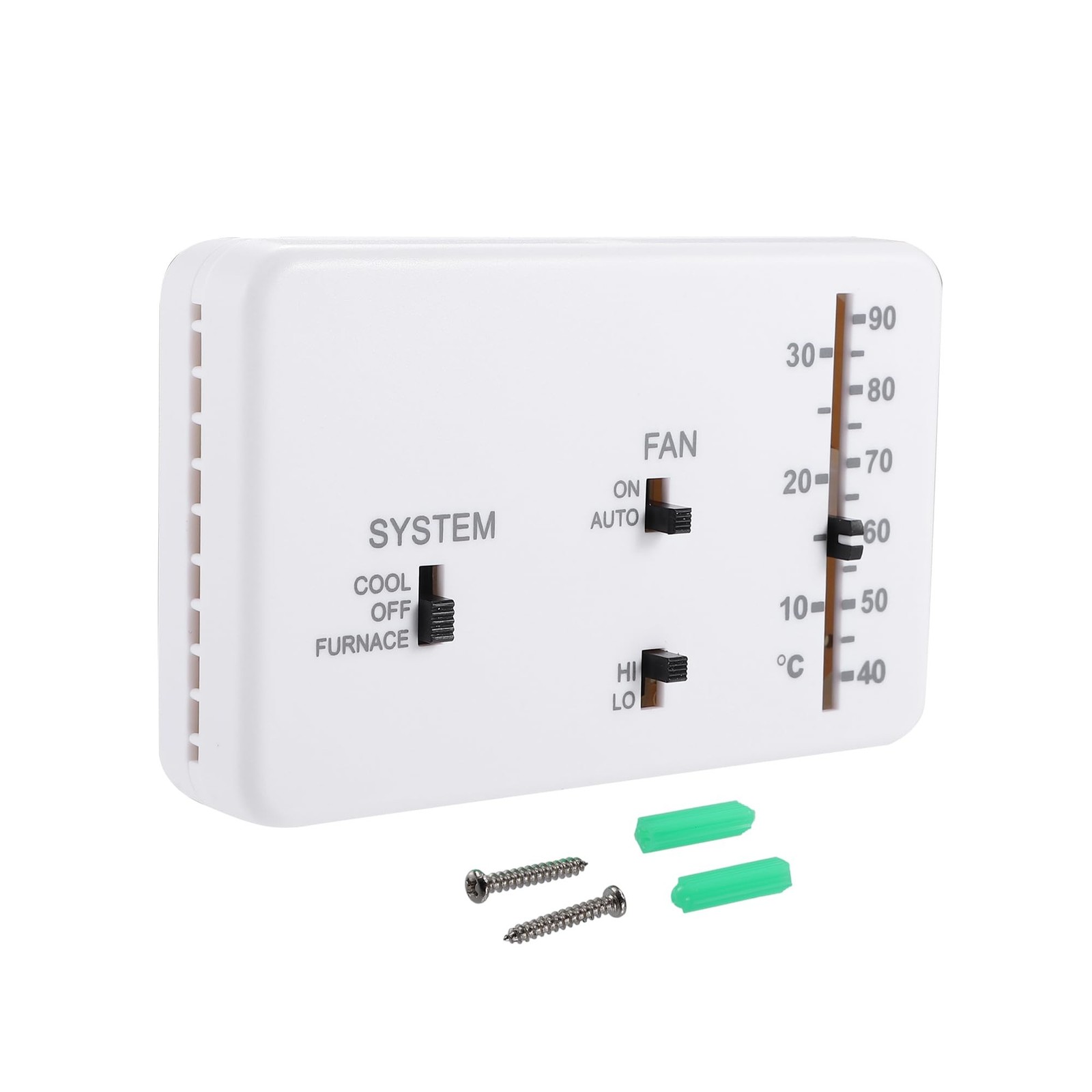 RV Analog Control Heating/Cooling Thermostat Kit for for Campers Motorhome/fo...