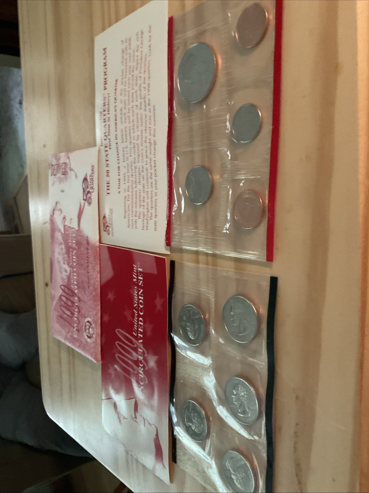 1999 United States Mint Denver Uncirculated Coin Set 10 Piece Collection