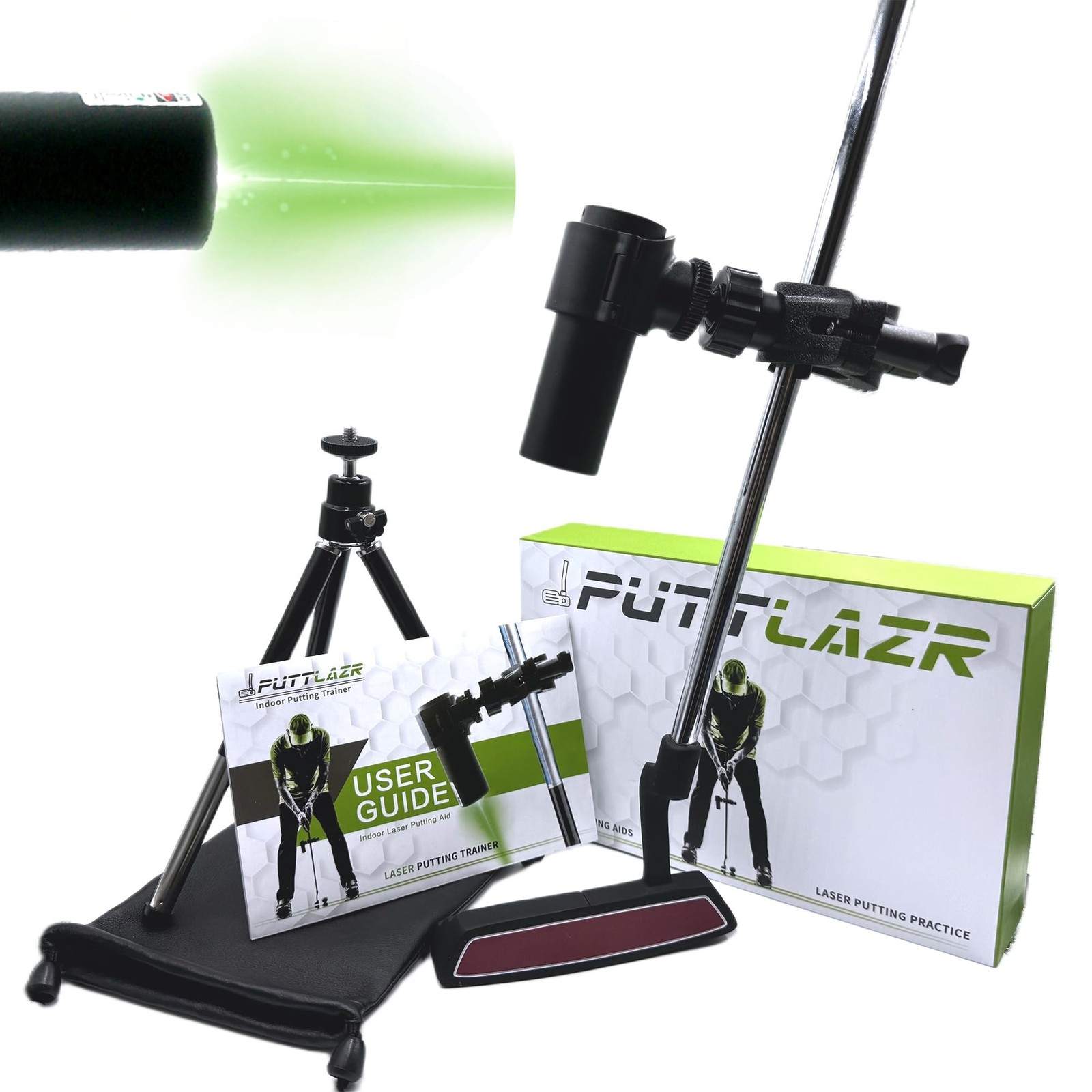 Green Line Indoor Golf Putting Trainer - Perfect Alignment Tool for Men, Golf...