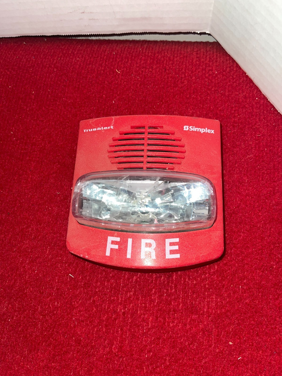 Simplex 4903-9418 Red Wall Mount Horn Strobe