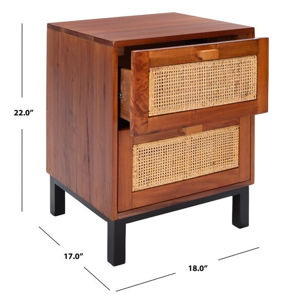 Safavieh Erica 2 Drawer Nightstand, Reduced Price 2172720592 NST4006A