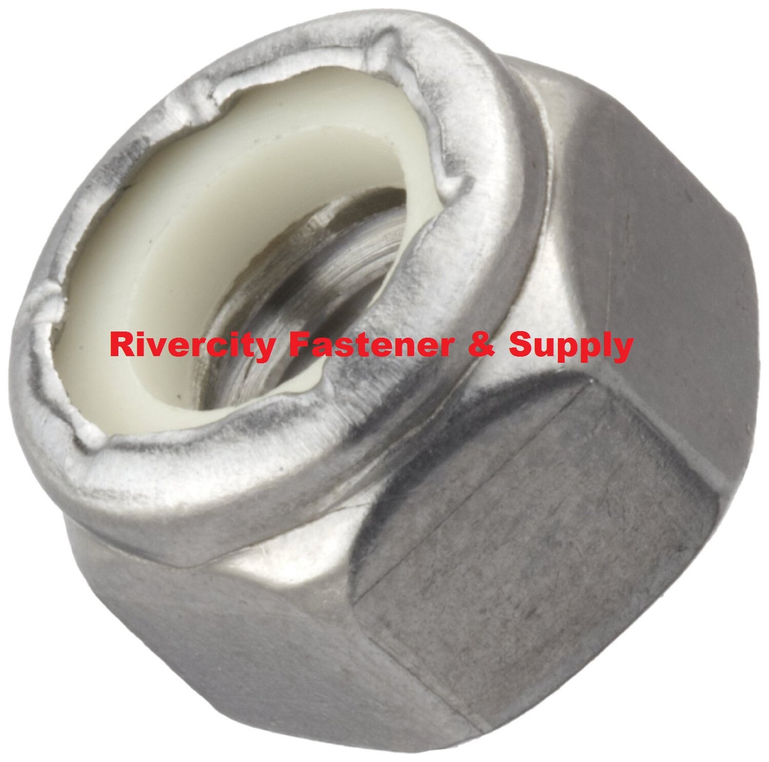 (50) 6-32 6-32 Nylon Insert Lock / Stop / Nuts / Nylocks 18-8 Stainless 6/32 6x3