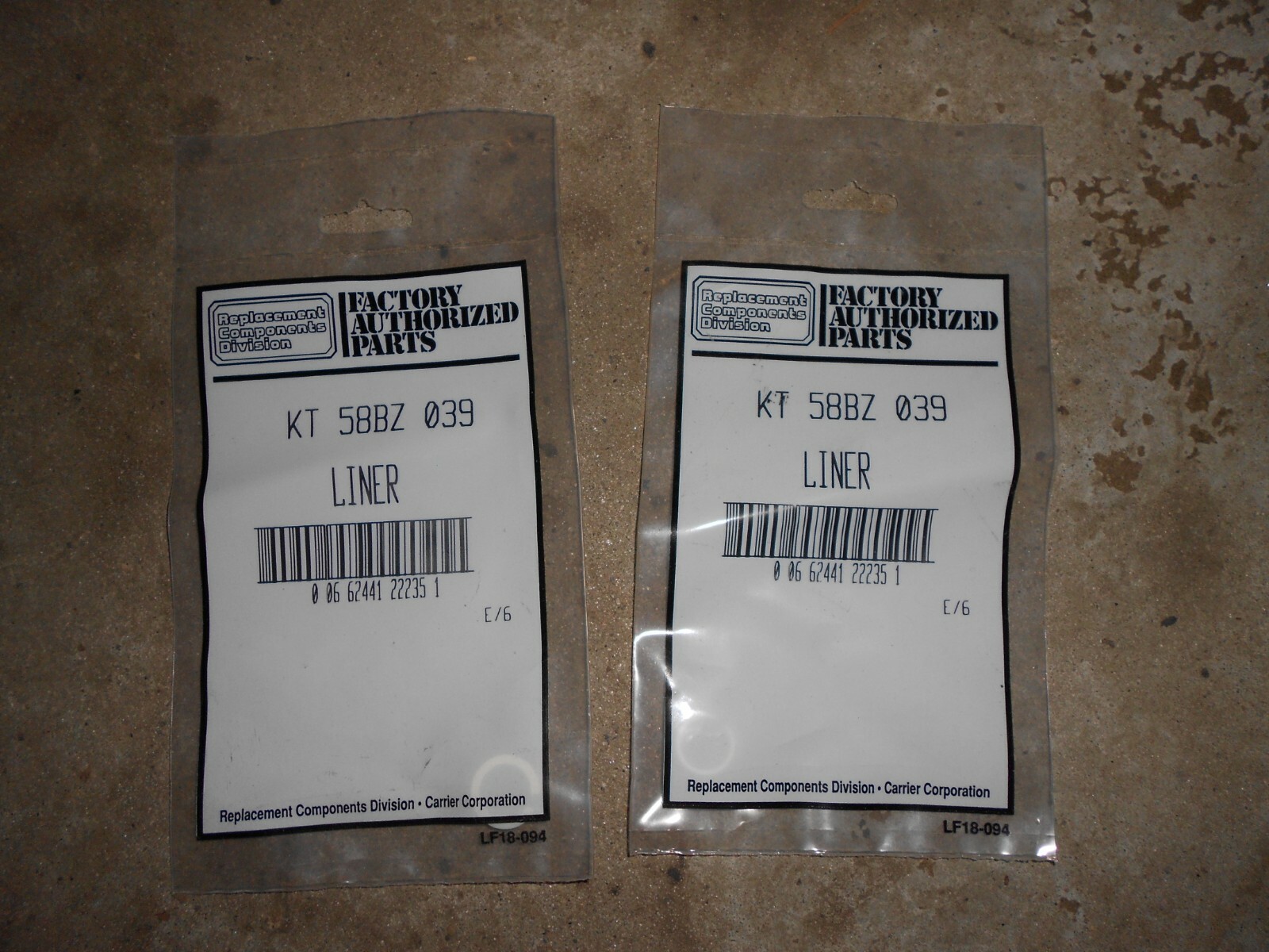 2 Carrier Shaft Seal Liner KT-58BZ-082 KT58BZ082 New