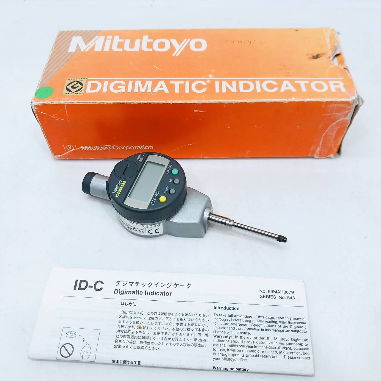 Mitutoyo Digital Indicator 543-450B ID-C125B 0-25.4mm 0.001mm Japan BC181