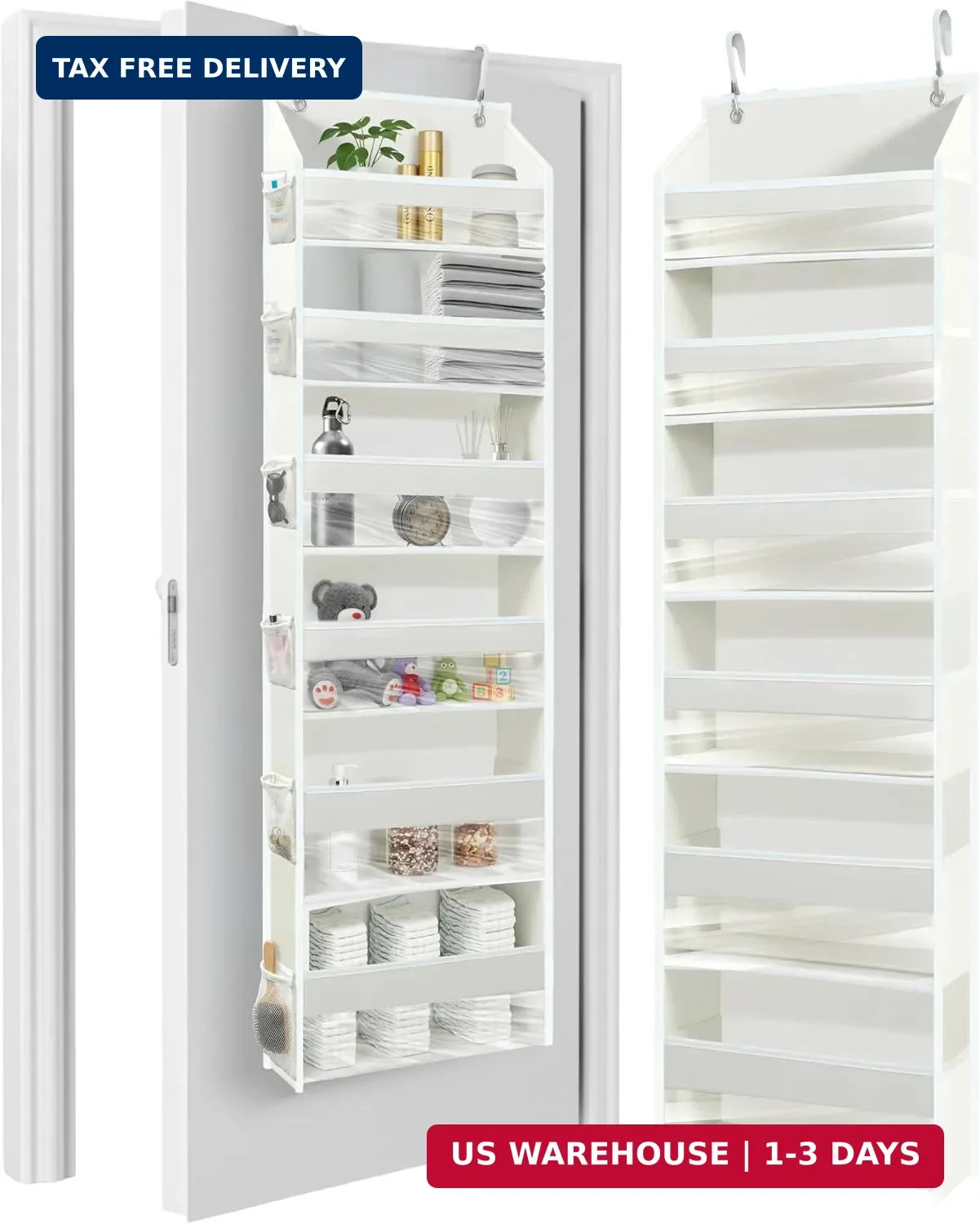 HOMELUX THEORY UPGRADED 6 Tiers Over The Door Organizer Hanging - 100D EXTRA THI