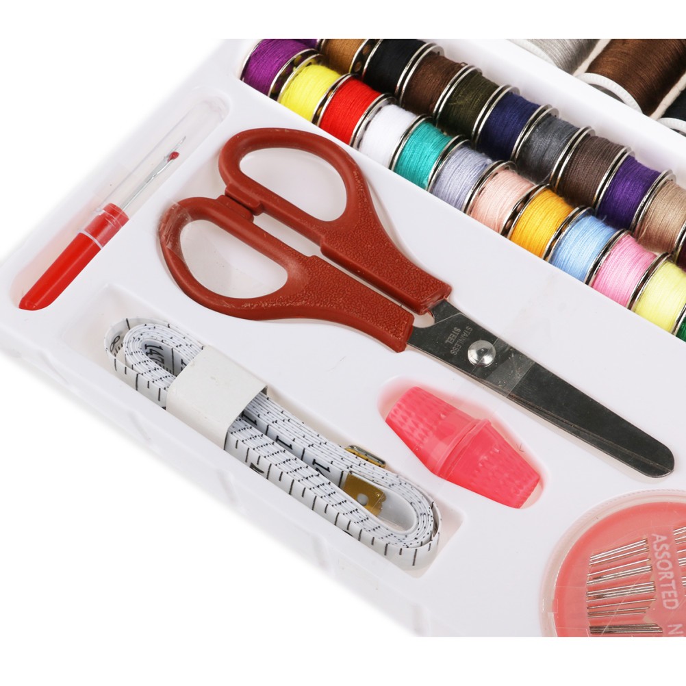 100 -in-1 Beginner Sewing Tools Kit Storage Box Machine Accessory Basic