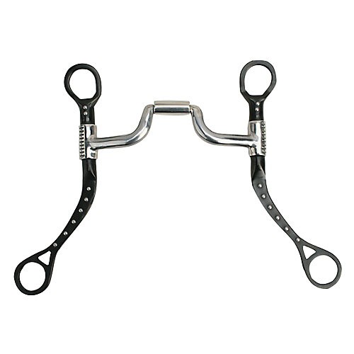Myler Bits Myler Flat Shank Narrow Med Ported Barrel Bit 5in
