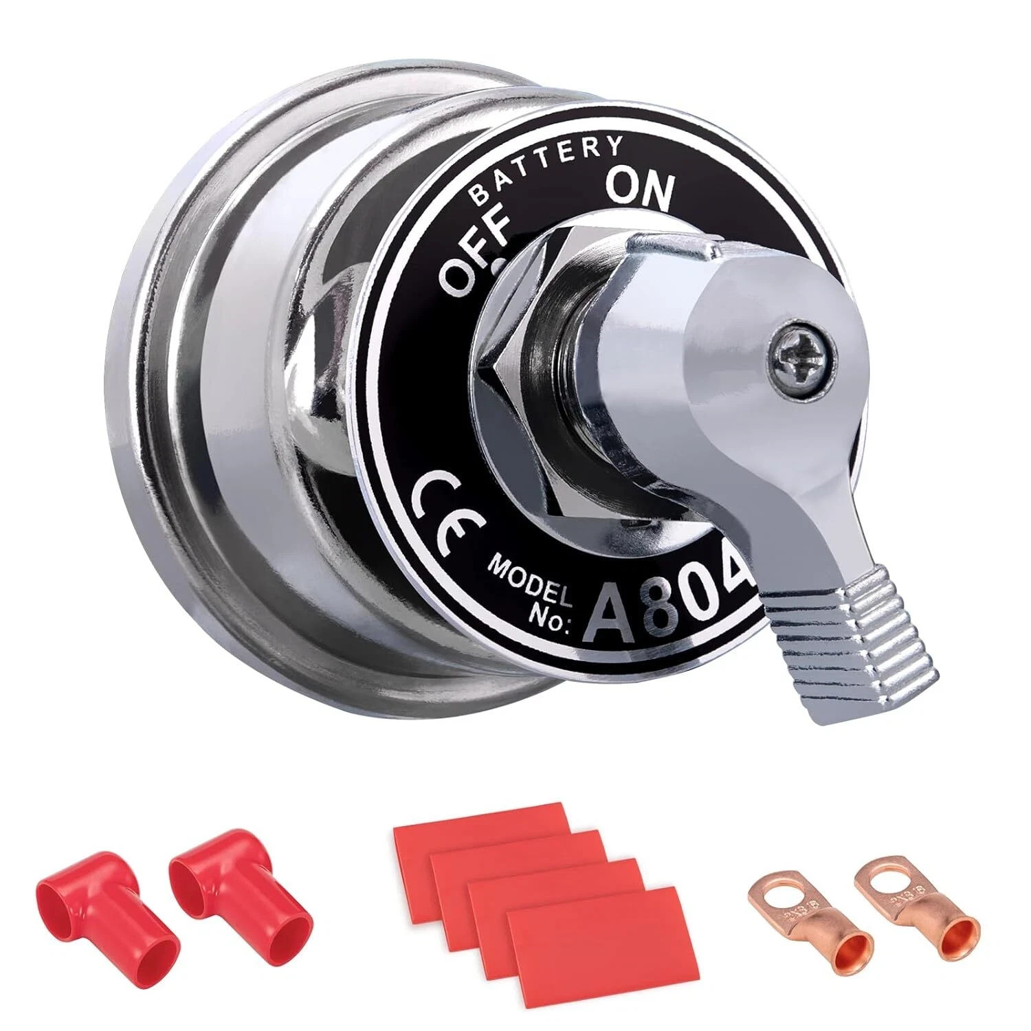 Spurtar Battery Disconnect Switch 12-48V Heavy Duty Battery Shut off Switch 200A