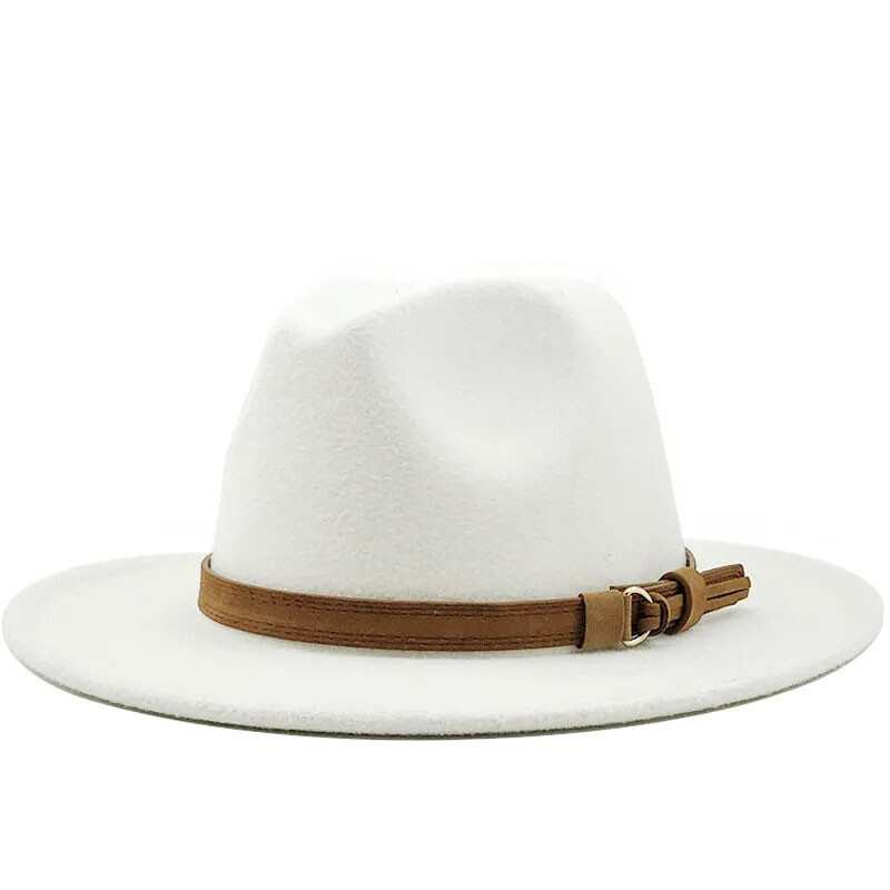 Fedora Hat Classical Wide Brim Gangster Cap Men Women Vintage Trilby Panama Hats