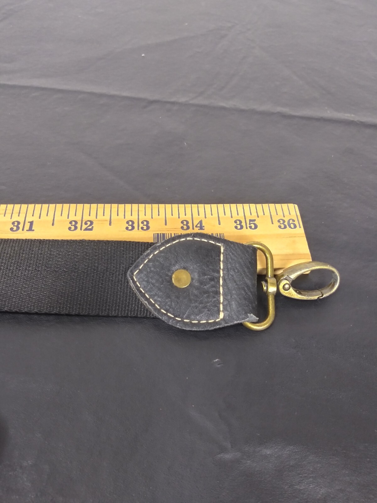 Montana West Black Web Adjustable Bag Strap Replacement STRAP ONLY Embossed Logo