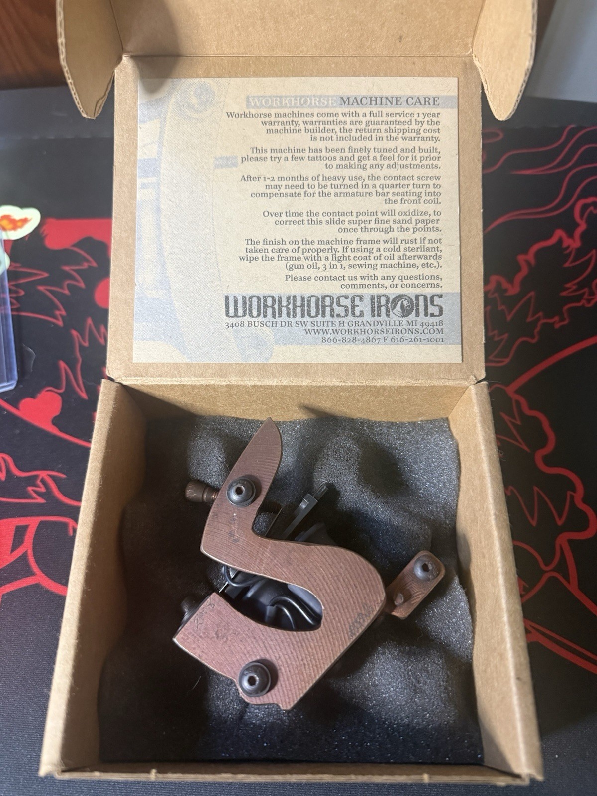 Workhorse Irons SOBA Rusto Coil Liner Tattoo Machine 2008 Frame