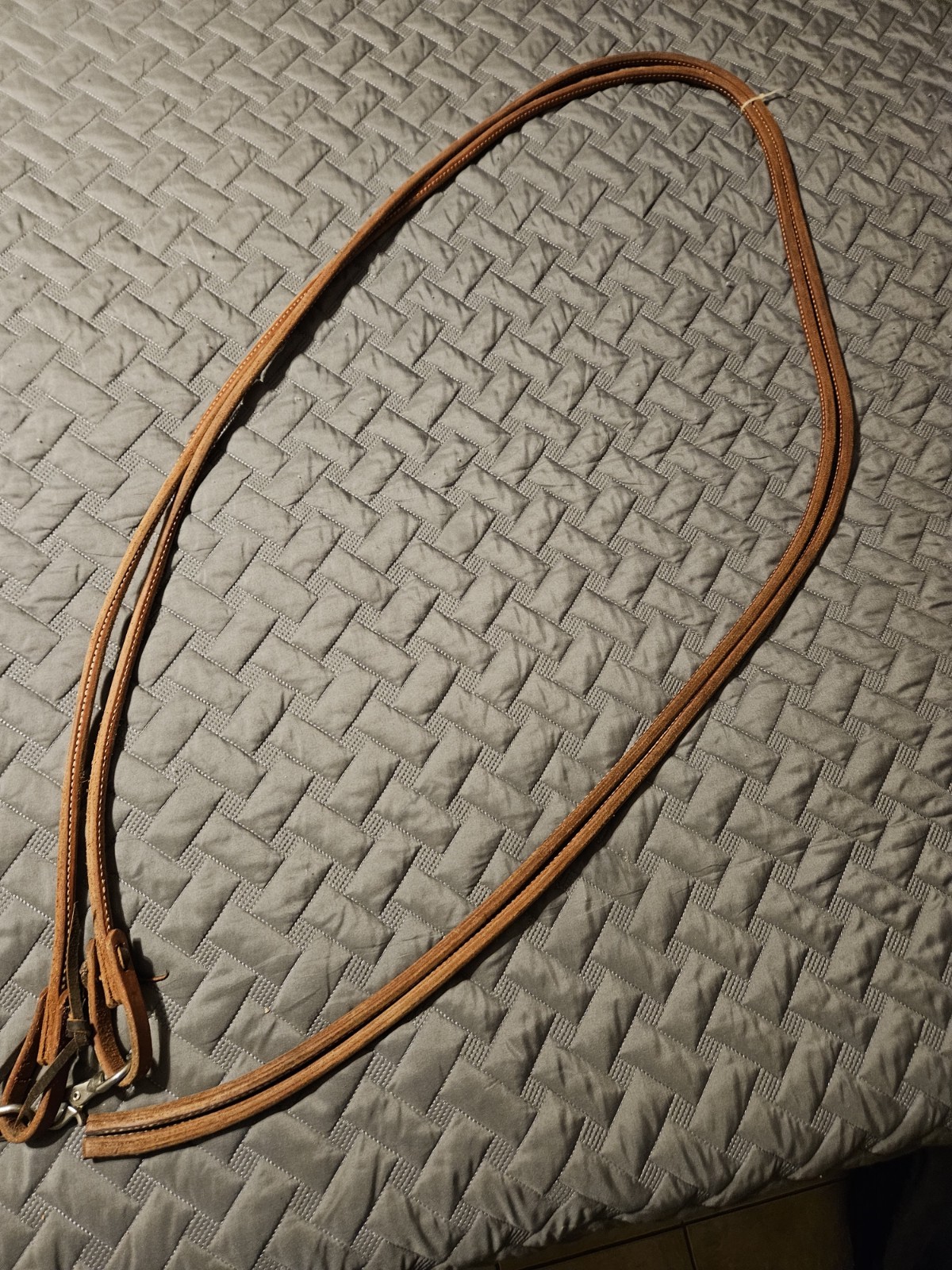 Rolled Leather Western Reins 98"